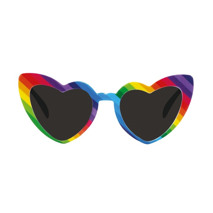 Lunettes cœur multicolores - Accessoires