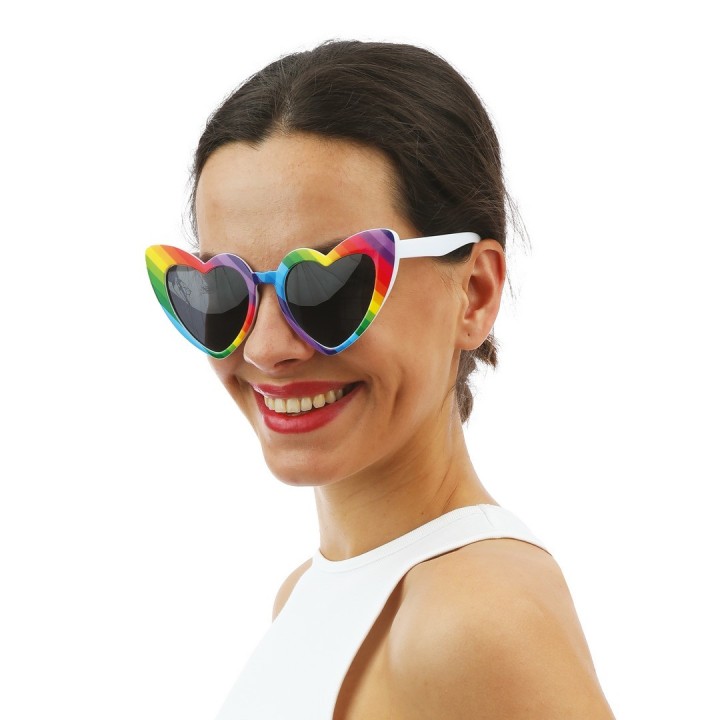 Lunettes cœur multicolores - Accessoires