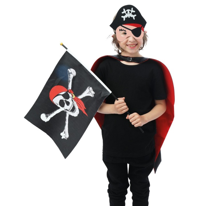 Set enfant pirate cape et masque - Accessoires déguisement