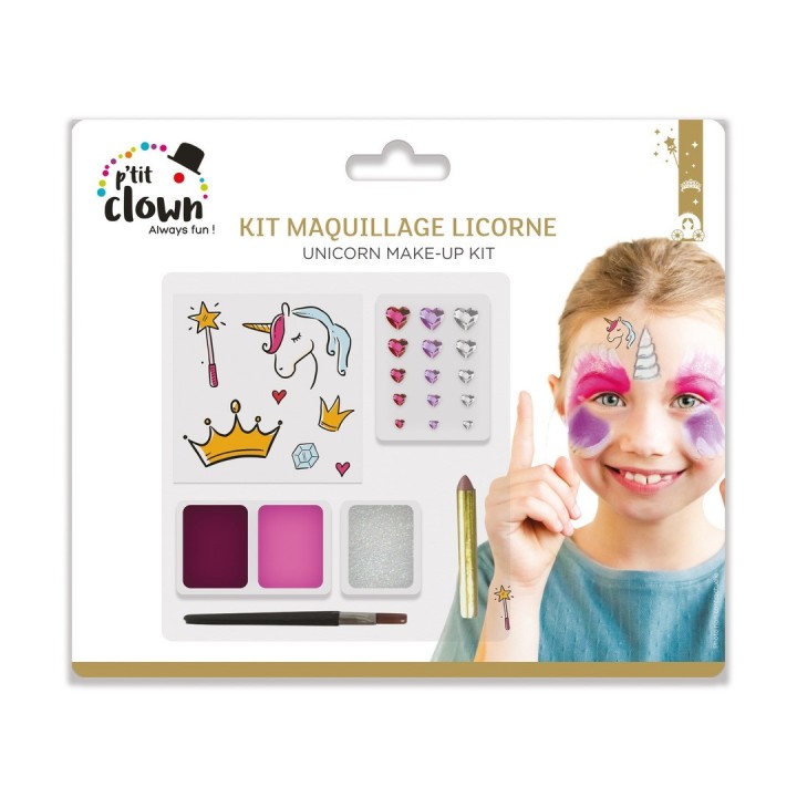 Kit maquillage enfant licorne - Accessoires déguisement