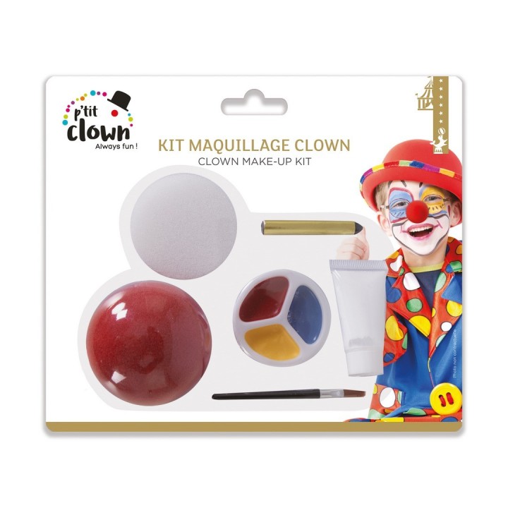 Kit maquillage enfant clown - Accessoires déguisement