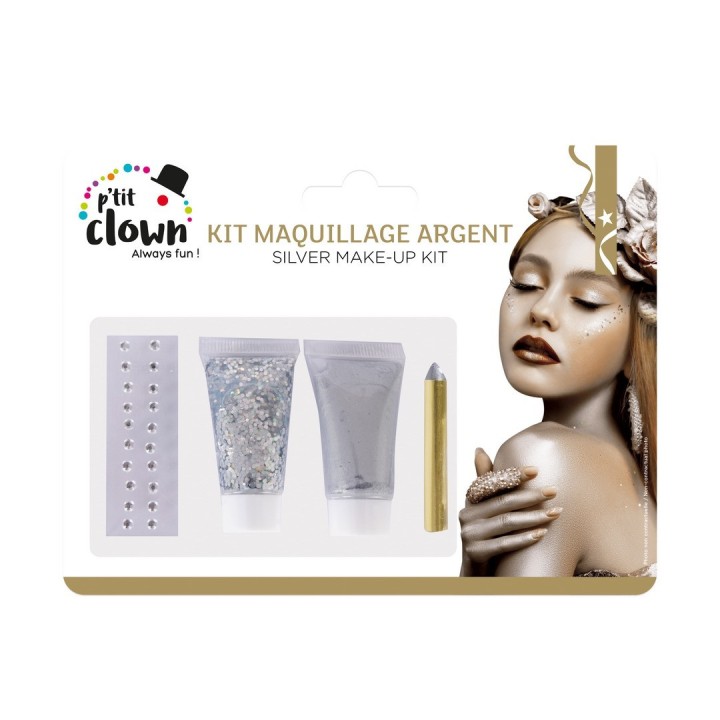 Kit maquillage argent - Accessoires maquillage