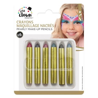 Crayon maquillage nacré x6 - Accessoires maquillage