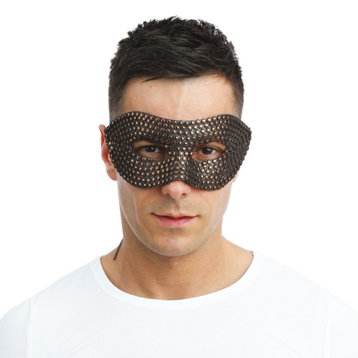 Loup à clou noir - Masque fête