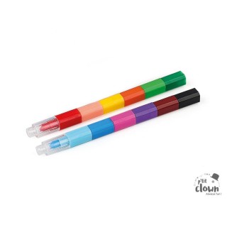 Jouet pinata crayon couleur à emboîter x2 - Jeux fête