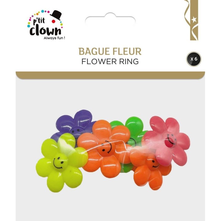 Jouet pinata bague fleur x6 - Jeux fête