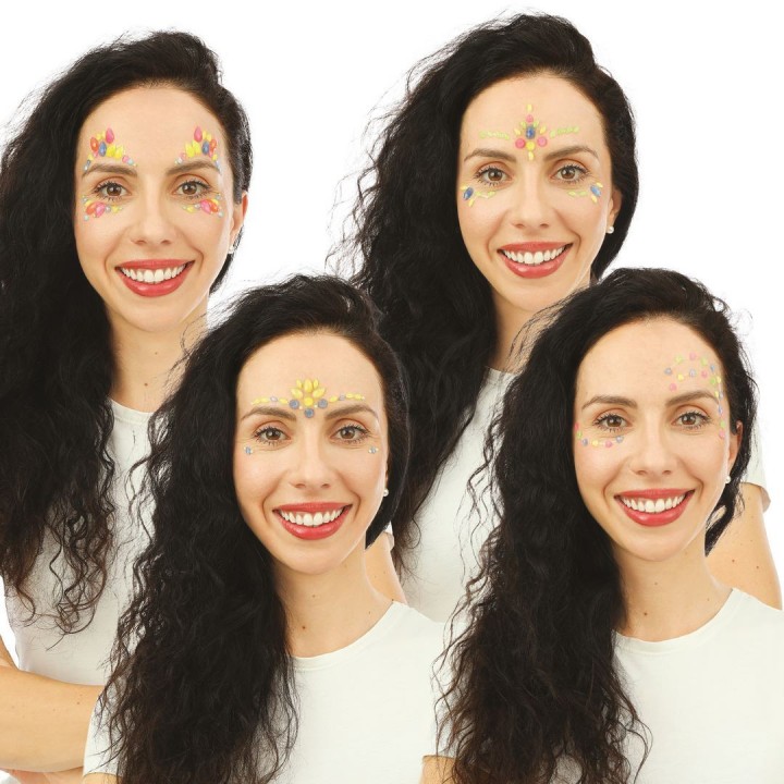 Strass autocollants visage UV - Maquillage fête