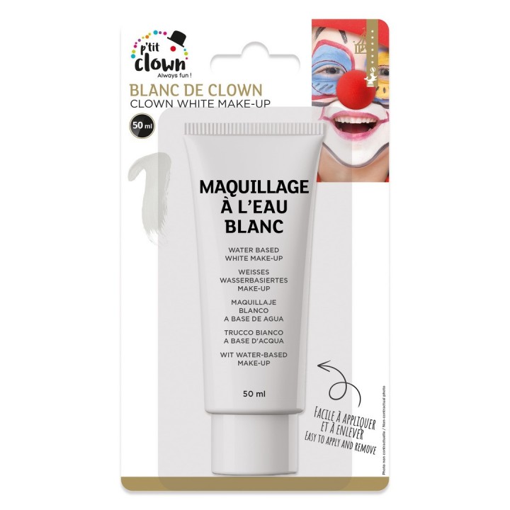 Blanc de clown fard à l’eau blanc - Maquillage fête