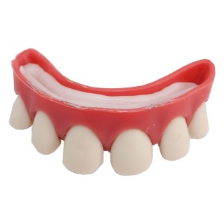 Dentier dents écartées avec pâte - Accessoire comique