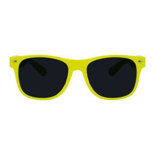 Lunettes plastique style Rayban jaune - Accessoire fête