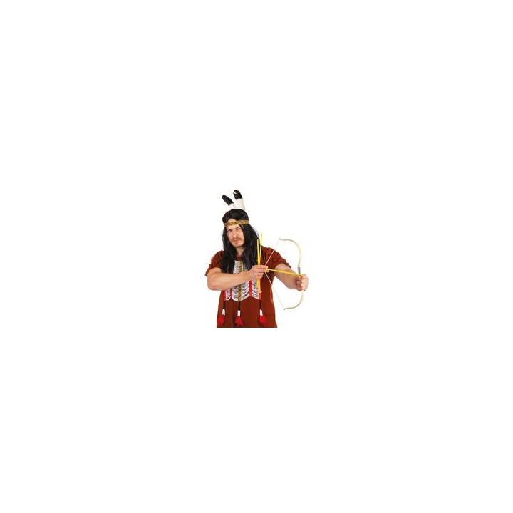 Arc d’Indien et 3 flèches - Accessoire déguisement