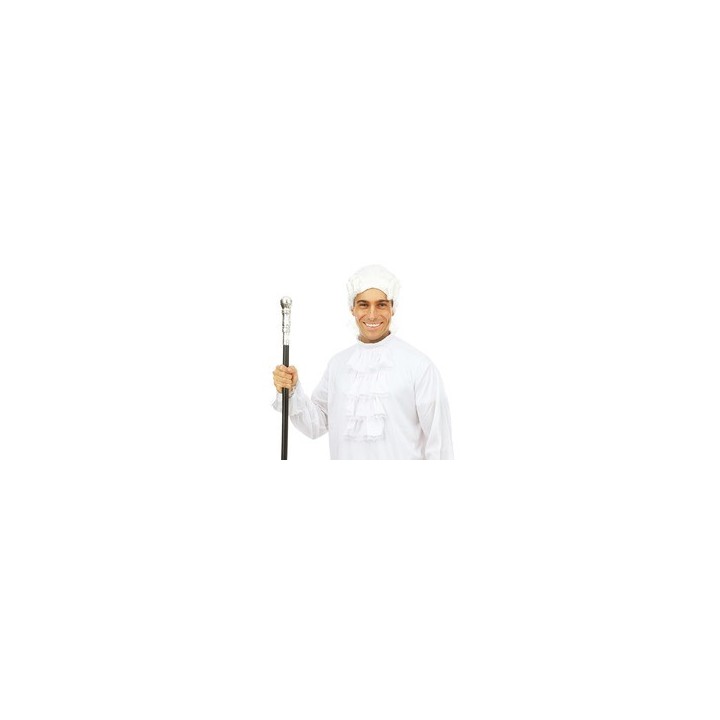 Canne noire pommeau argent - Accessoire déguisement