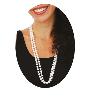 Collier sautoir en perles - Accessoire déguisement