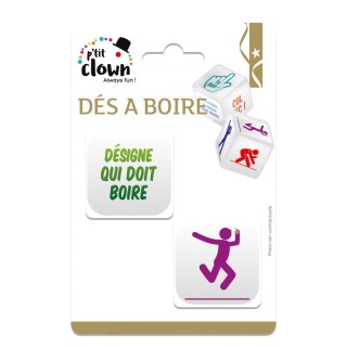 Dés à boire x2 - Accessoire fête