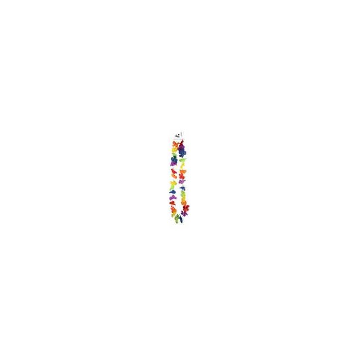Collier hawaïen multicolore - Accessoire fête