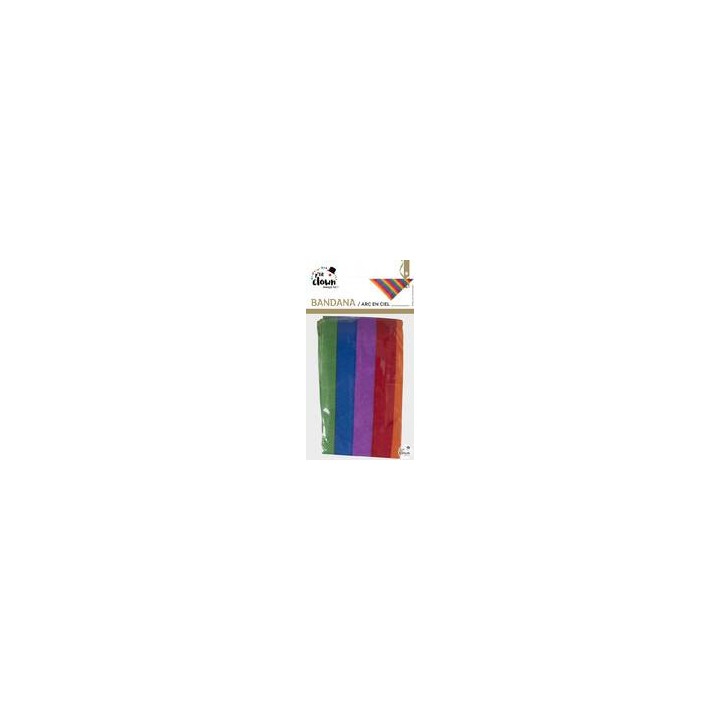 Bandana arc-en-ciel - Accessoire fête