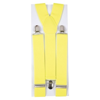 Bretelles jaunes - Accessoire déguisement
