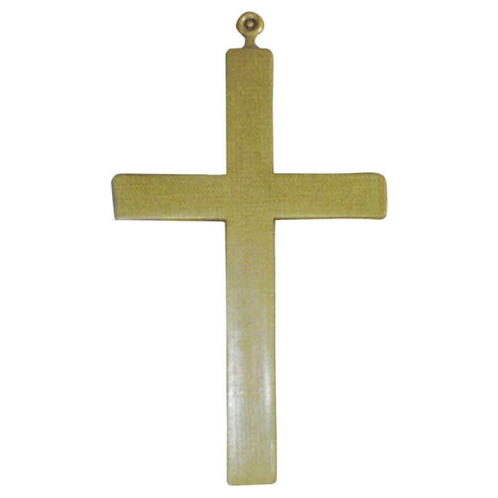 Croix Or en Plastique - Accessoire déguisement