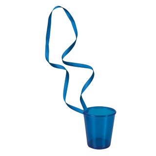 Colliers Shooter Bleus EVG x6 - Accessoires fête enterrement de vie de garçon