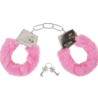 Menottes Fourrure Rose EVJF - Accessoire enterrement de vie de jeune fille