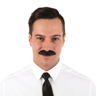 Moustache Dupont Noire - Accessoire déguisement