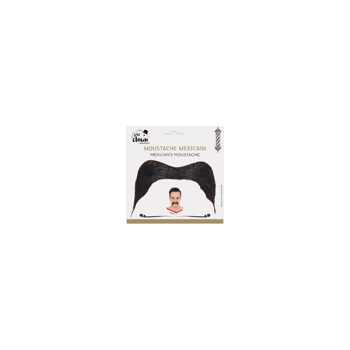 Moustache Mexicain Noire - Accessoire déguisement