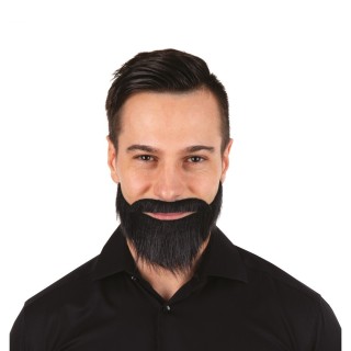 Set Moustache et Barbe Noire - Accessoire déguisement