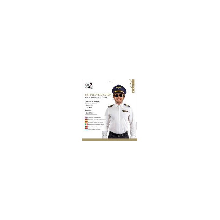 Set Pilote Avion Adulte - Accessoires déguisement