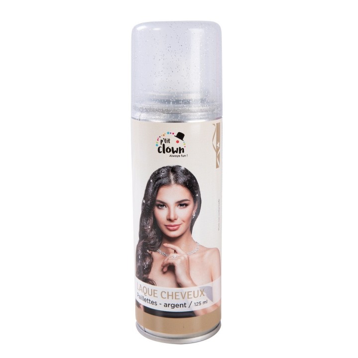 Laque Argent à Paillettes - Accessoire coiffure fête