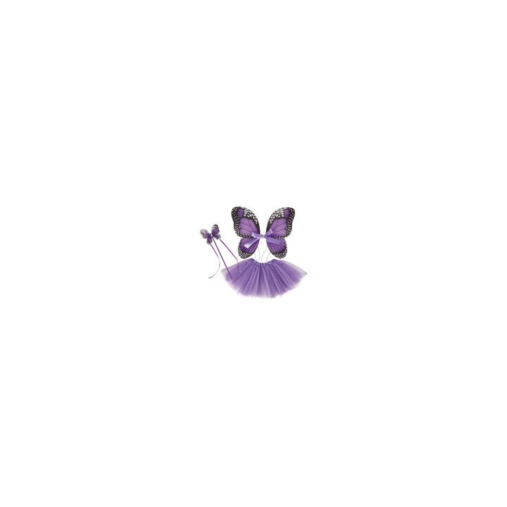 Set Papillon Violet - Accessoires déguisement