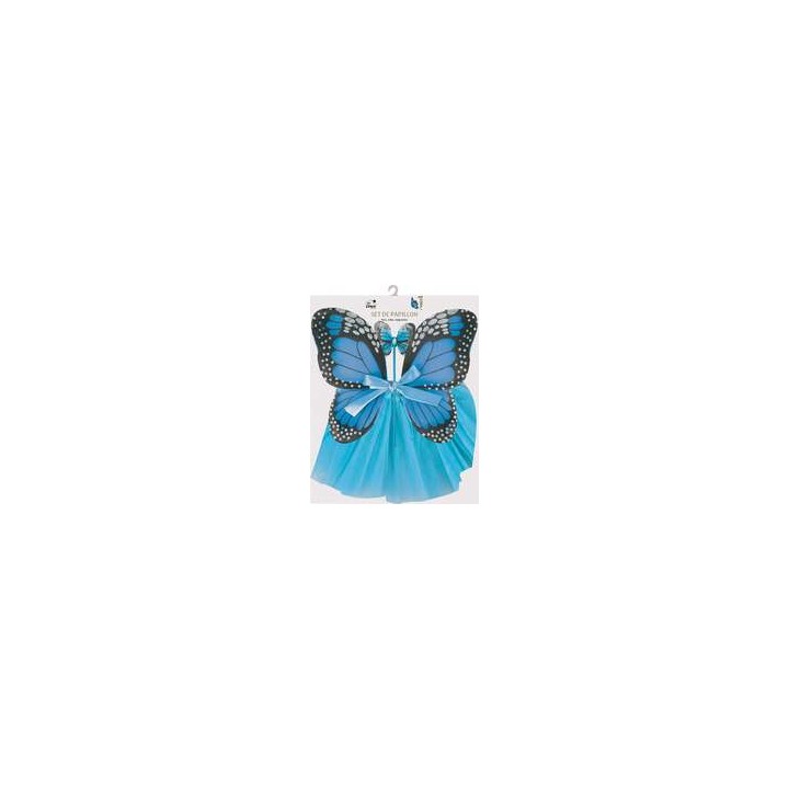 Set Papillon Bleu Enfant - Accessoires déguisement