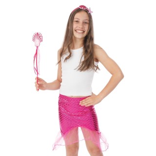 Set Sirène Rose Enfant - Accessoires déguisement