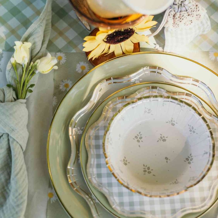 Assiettes Douceur Printanière x8 - Décoration table