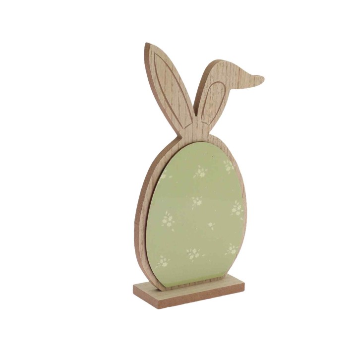 Œuf avec Oreilles de Lapin 25 cm - Décoration Pâques