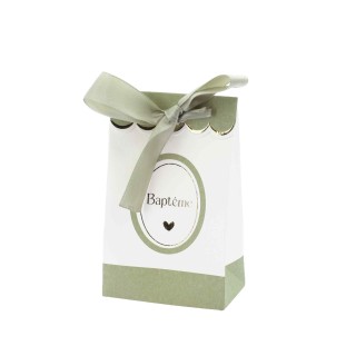 Contenants Baptême Vert x10 - Accessoires fête et cadeaux invités