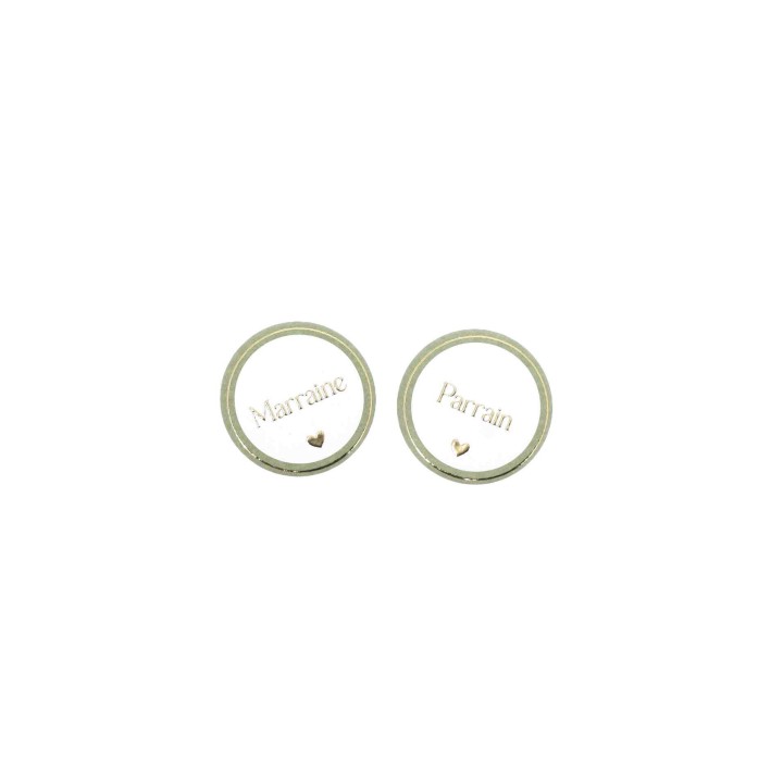 Badges Parrain Marraine Baptême - Accessoires Baptême