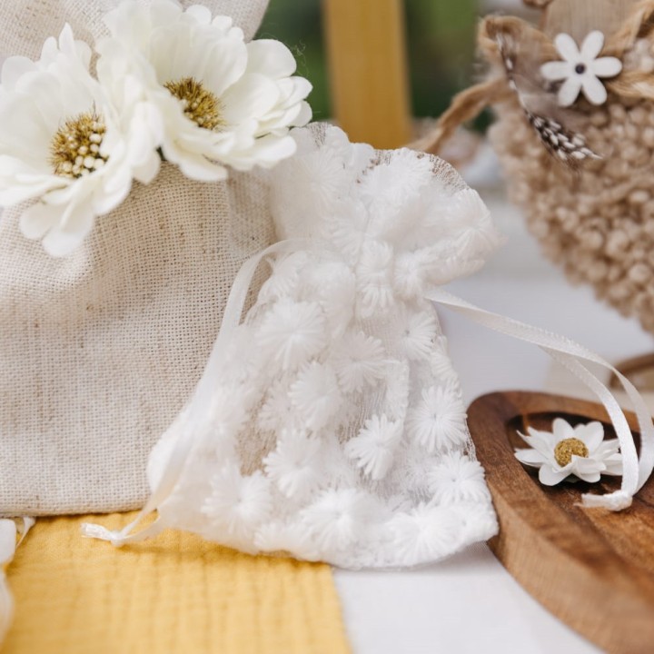 Pochon Dragée Daisy x4 - Accessoires