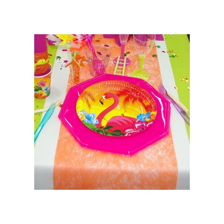 Chemin de table Romance orange