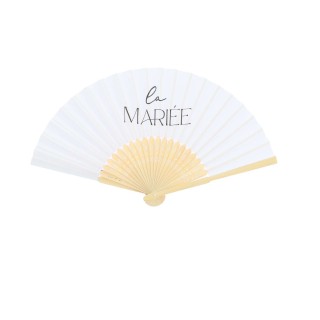 Éventail La Mariée - Accessoire Mariage Élégant