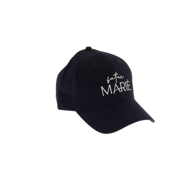 Casquette Noire Futur Marié - Accessoire EVG