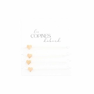 Bracelets Petit Cœur EVJF x4 - Accessoires Amitié