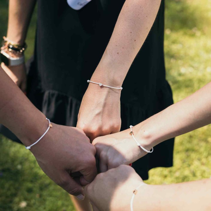 Bracelets Petit Cœur EVJF x4 - Accessoires Amitié