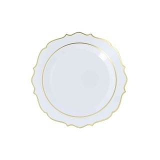 Assiettes Raffiné Blanc x6 - Décoration table