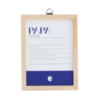 Cadre Définition Papa Marine - Cadeau Fête des Pères