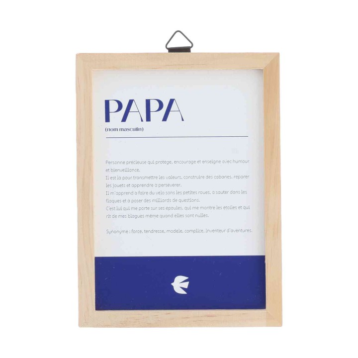Cadre Définition Papa Marine - Cadeau Fête des Pères