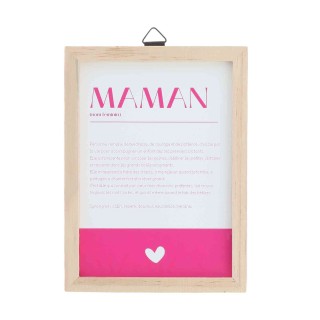 Cadre Définition Maman Framboise - Cadeau Fête des Mères