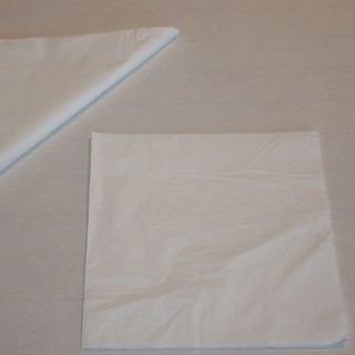Serviettes papier blanches