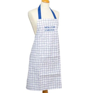 Tablier Brodé Meilleur Cuistot Marine - Cadeau Cuisine