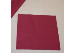 Serviettes papier bordeaux