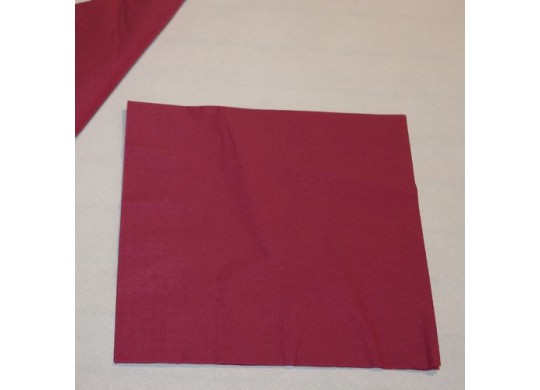 Serviettes papier bordeaux